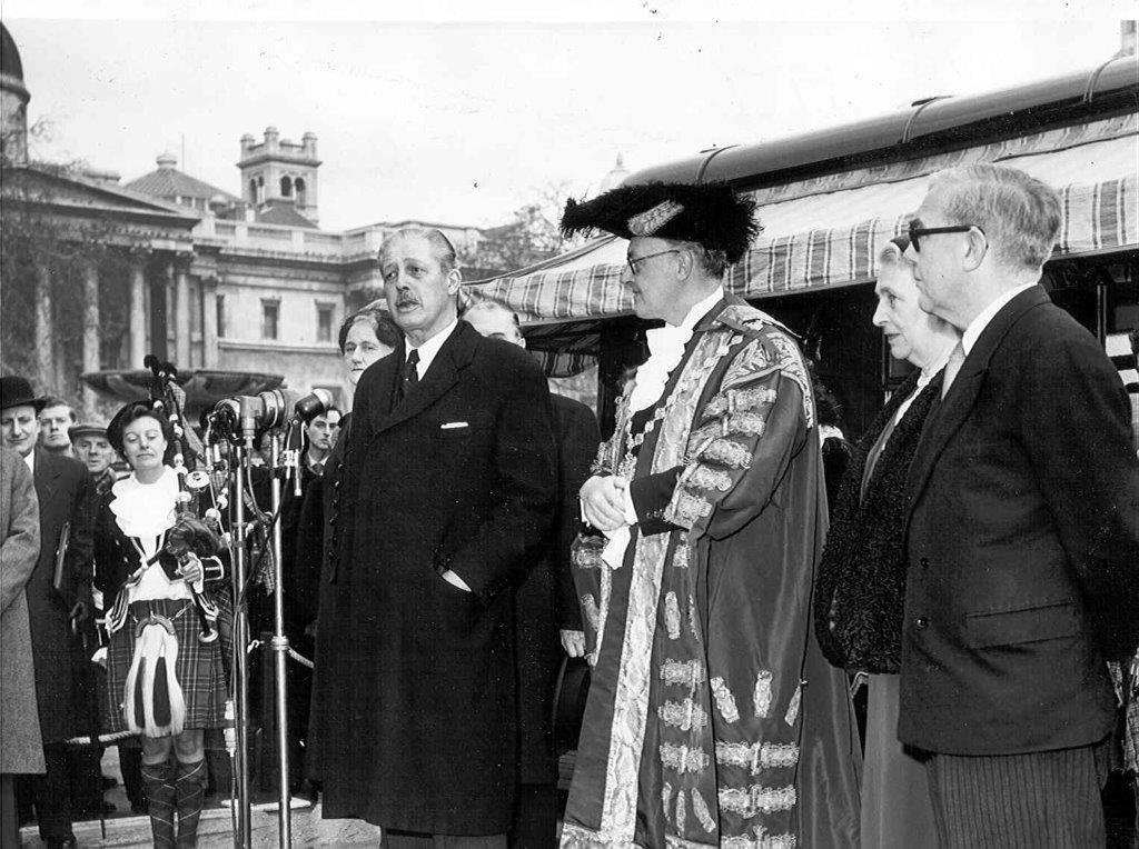 Launch of Premium Bonds Harold Macmillan in 1956