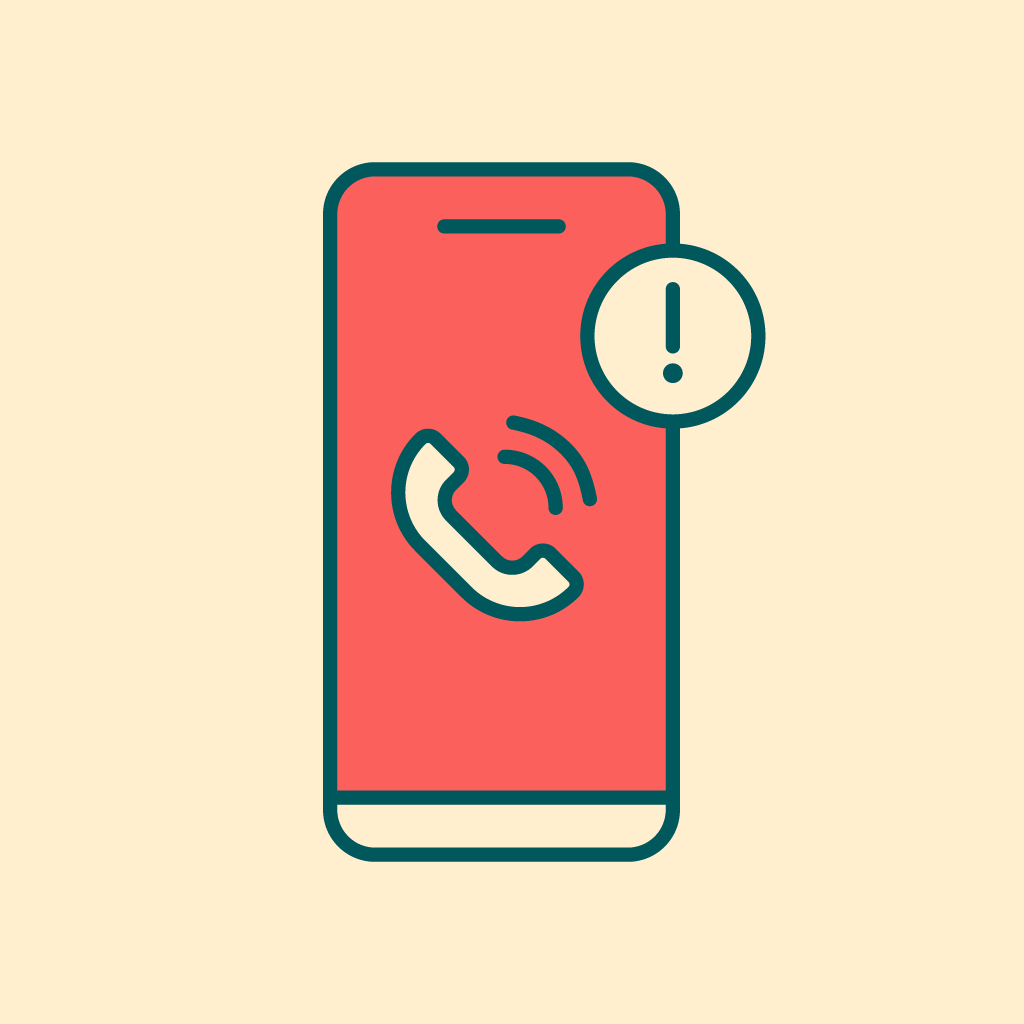 Illustration of a mobile phone