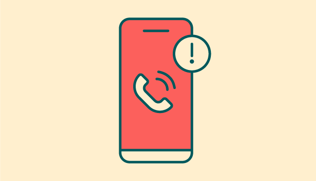 Illustration of a mobile phone